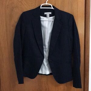 💙Navy Herringbone H&M Blazer Size 10 💙